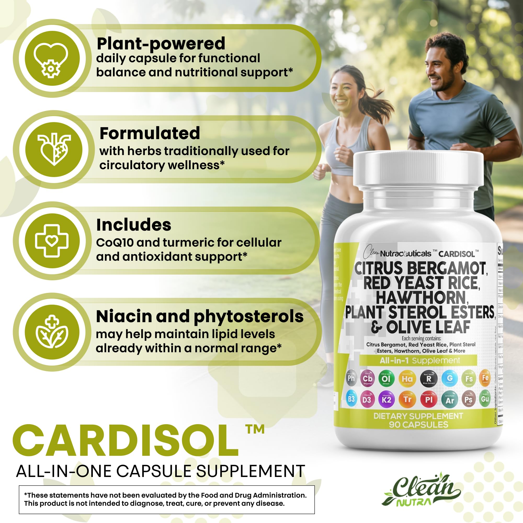 Capsules vitamine D3 K2 niacine Clean Nutraceuticals, apport nutritionnel essentiel.