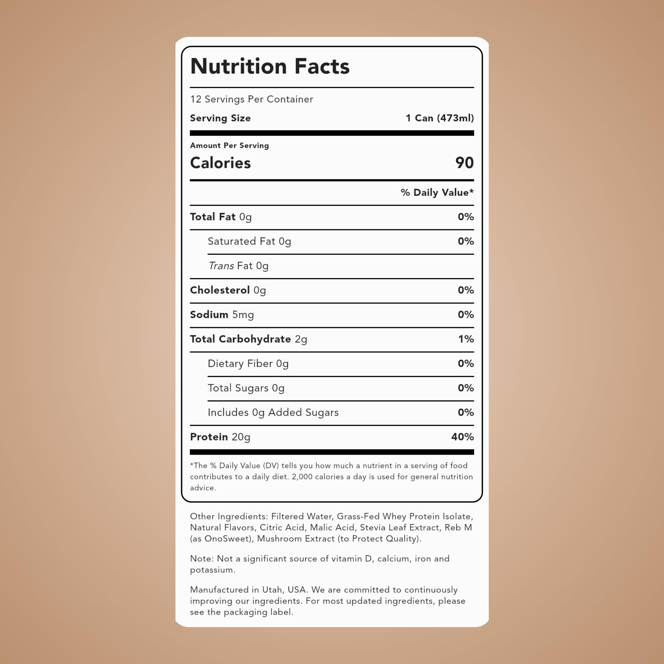 Gros plan sur l’étiquette Clean Simple Eats montrant l’isolat whey pour énergie légère.