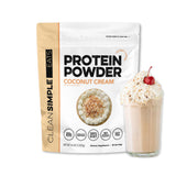 Clean Simple Eats coco creme: poudre whey crémeuse pour shakes post-entraînement.