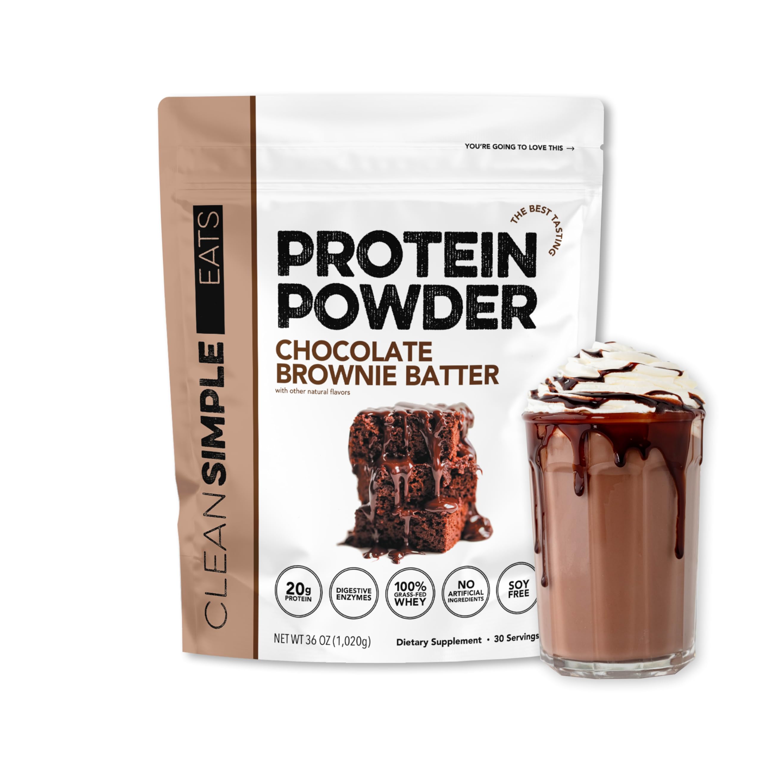 Protéine Clean Simple Eats Chocolat Brownie Batter dans une bouteille prête à boire