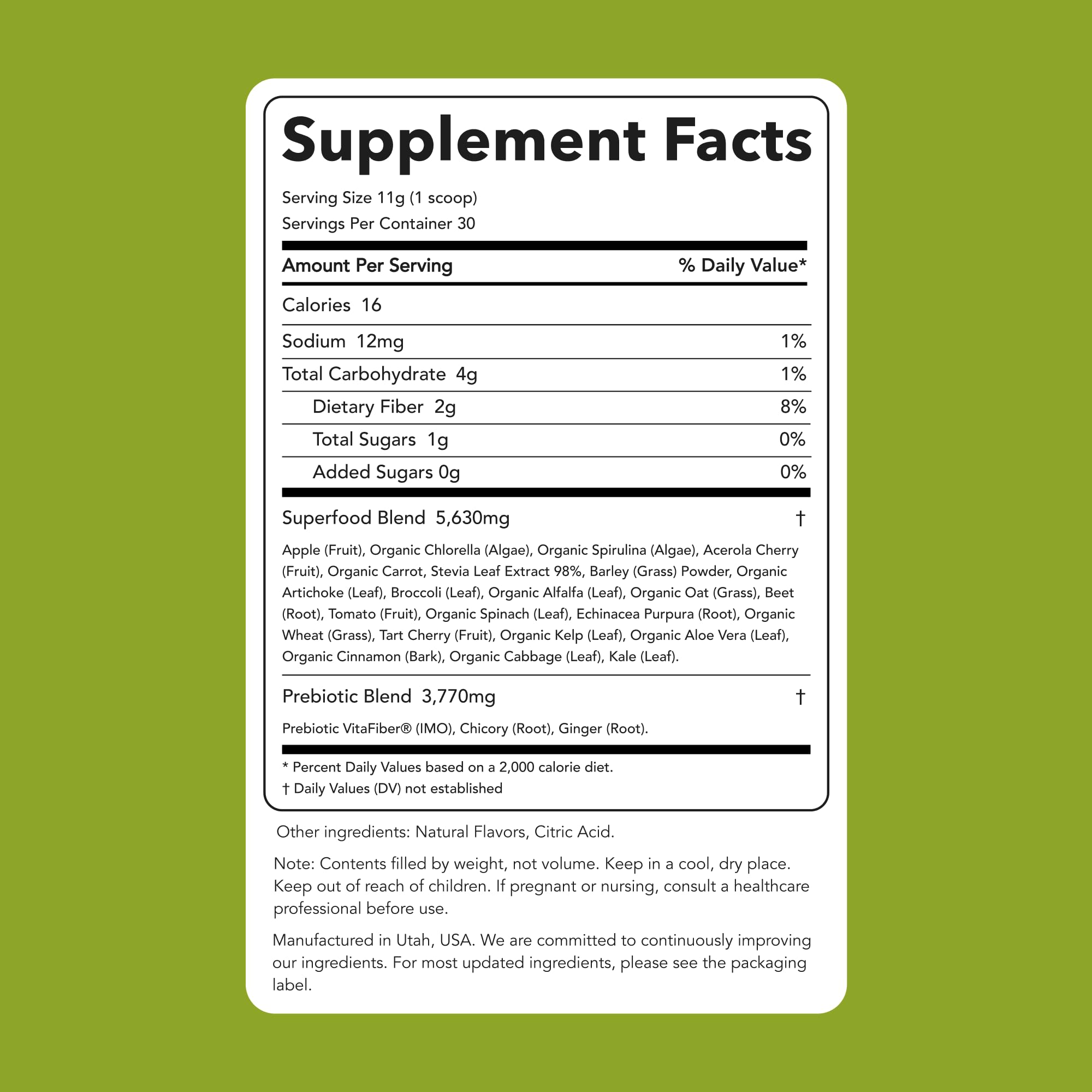 Clean Simple Eats ingrédients chlorella et spiruline pour un boost naturel