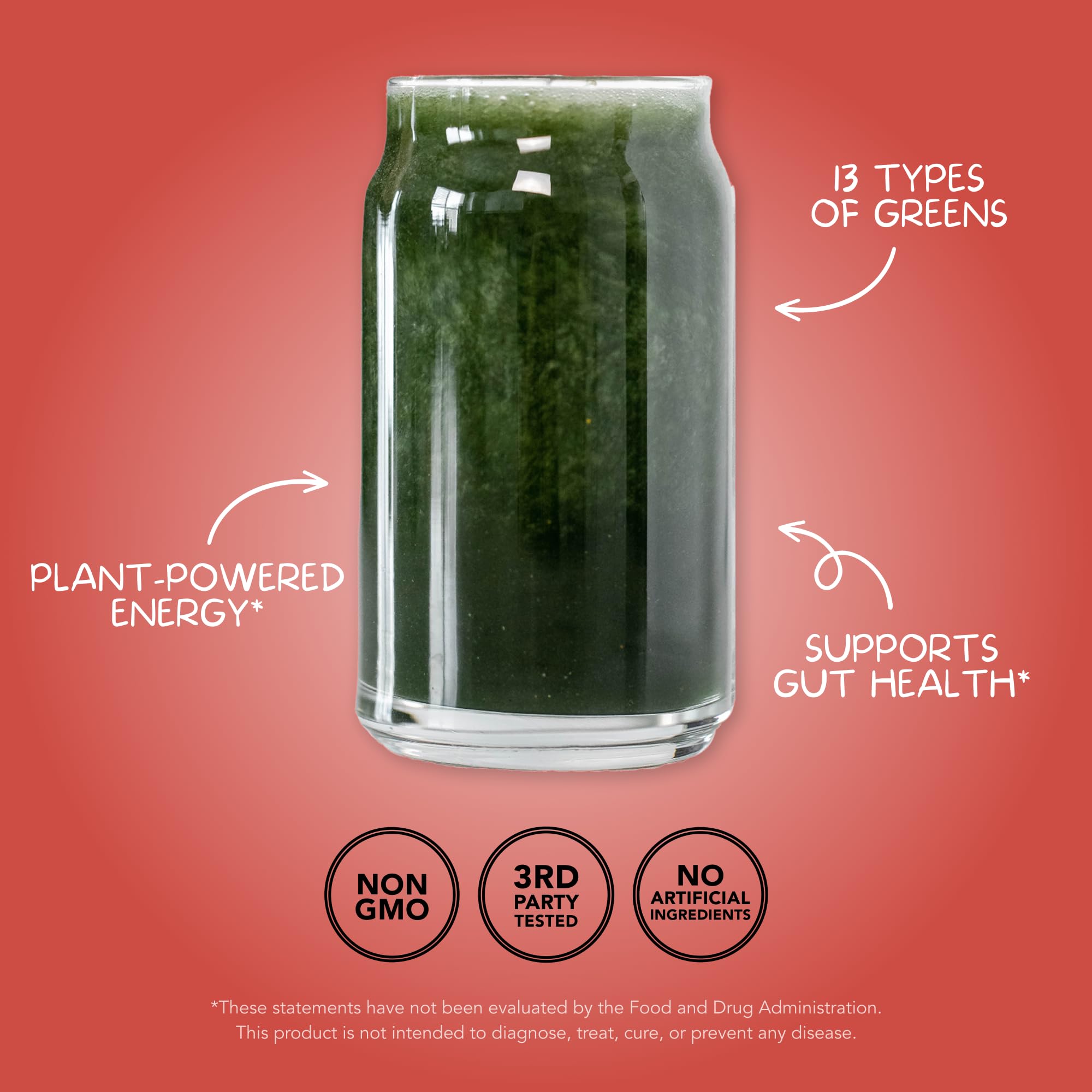 Clean Simple Eats Super Greens, mélange super-aliments légumes et fruits