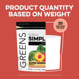 Clean Simple Eats Super Greens, verre d'eau prêt à boire