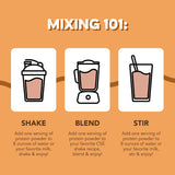 Étiquette sans gluten sur l'emballage de Clean Simple Eats Whey Protein Chocolat.