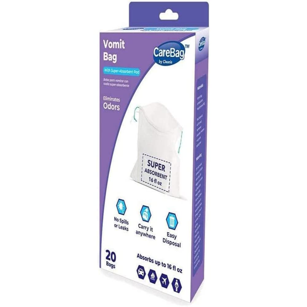 Carebag Original de Cleanis avec sac emese et poche absorbante évitant les fuites.