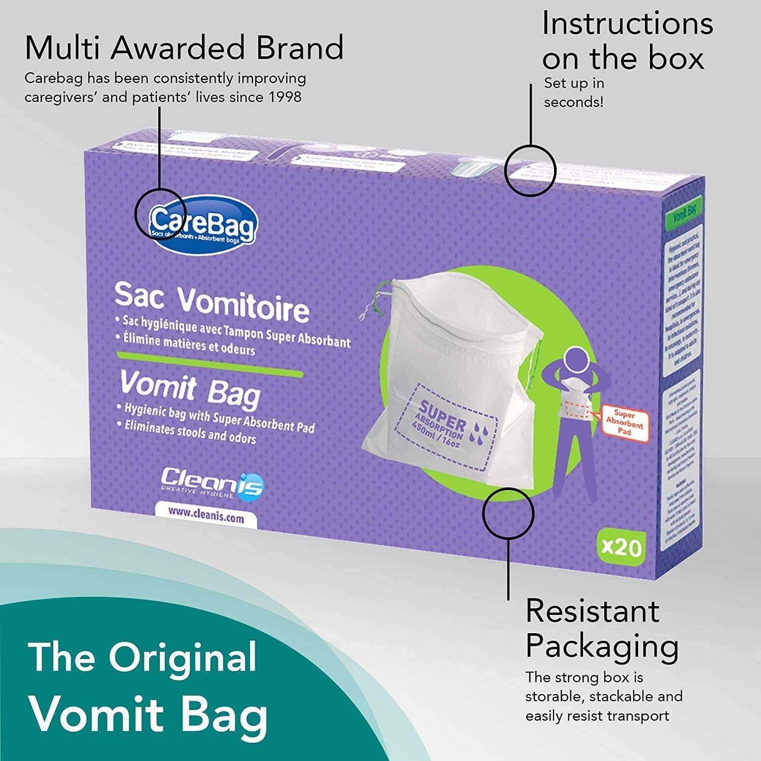 Modèle discret et portable, idéal pour la voiture ou le sac.