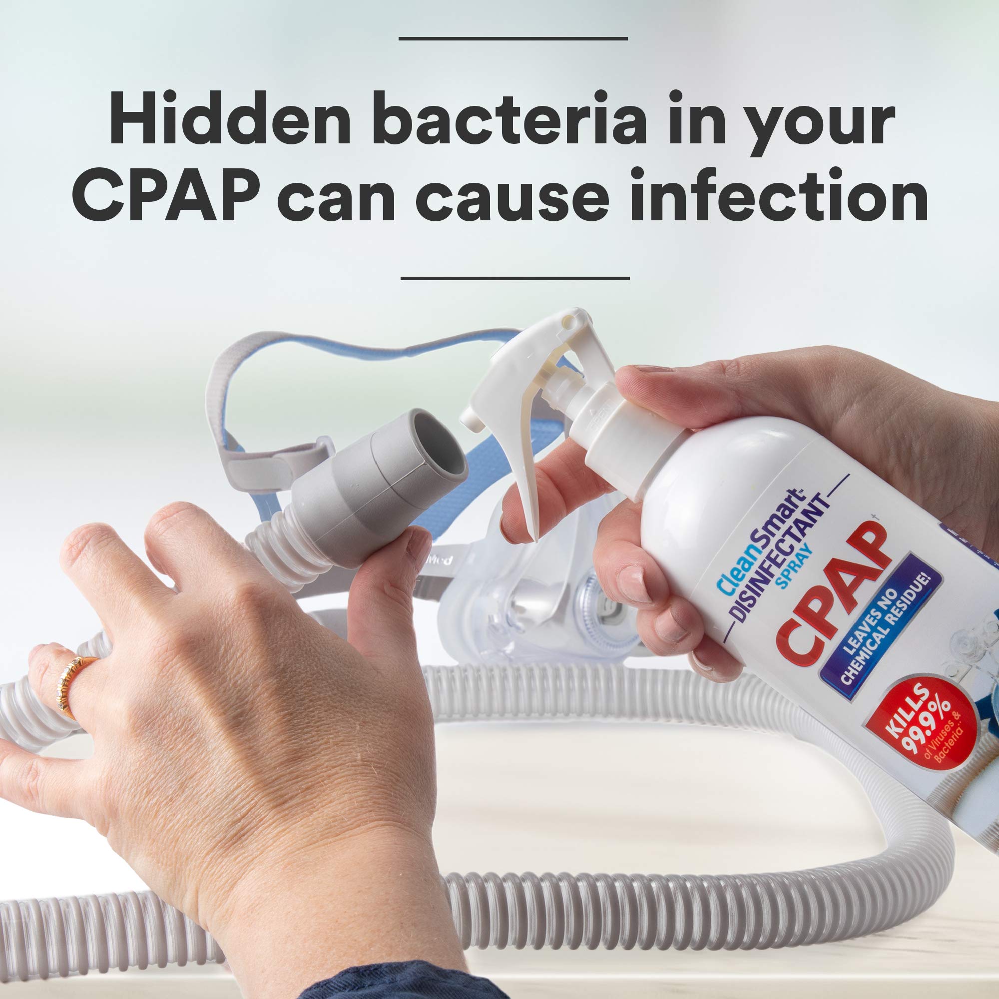 CleanSmart désinfectant spray pour réservoir CPAP, hygiène facilitée