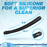 Embout douche silicone confort CleanStream, gros plan, douceur et flexibilité