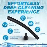 Embout douche silicone confort CleanStream, montage flexible et connexion sécurisée