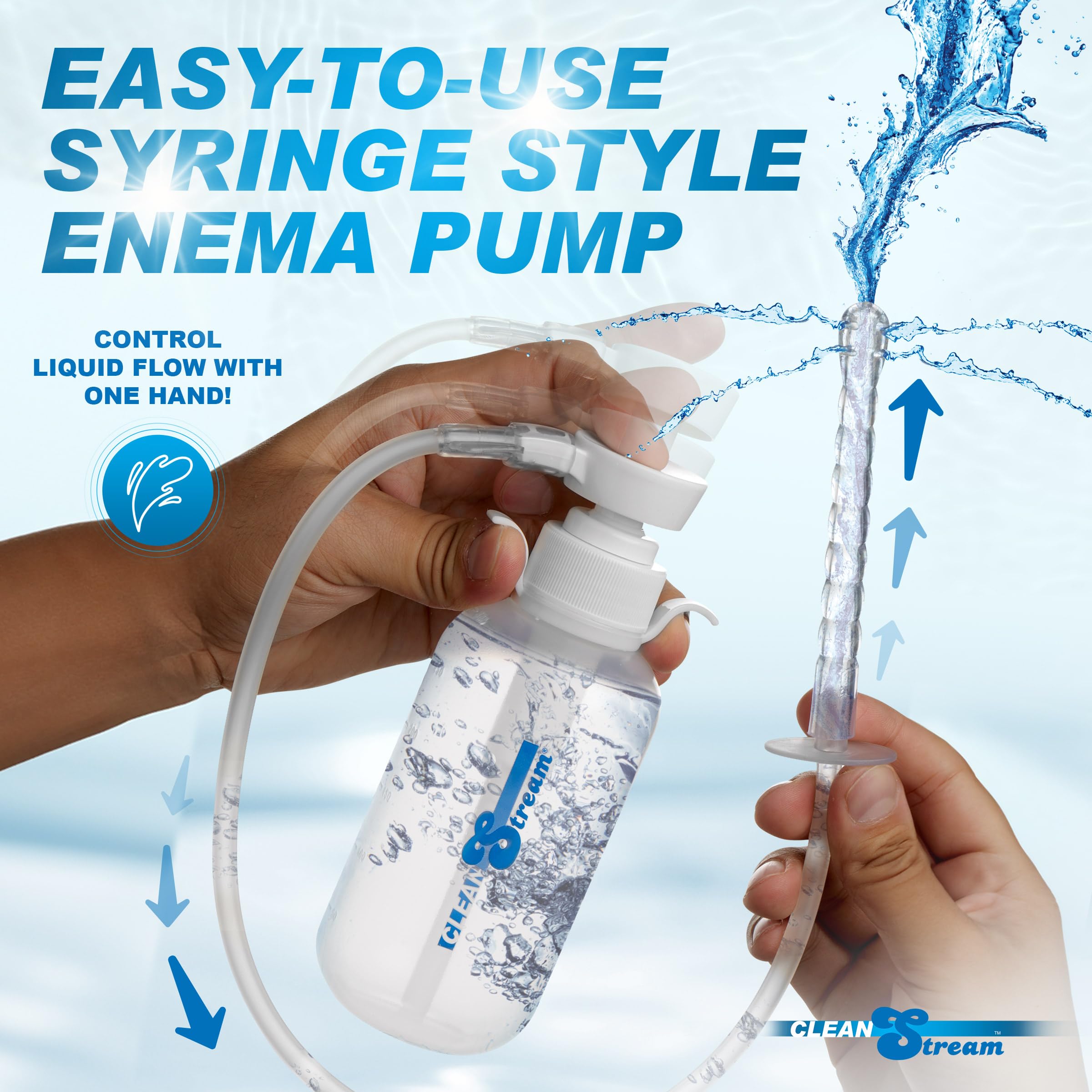 Embout silicone bulbe Cleanstream pour une douche douce et hygiénique.