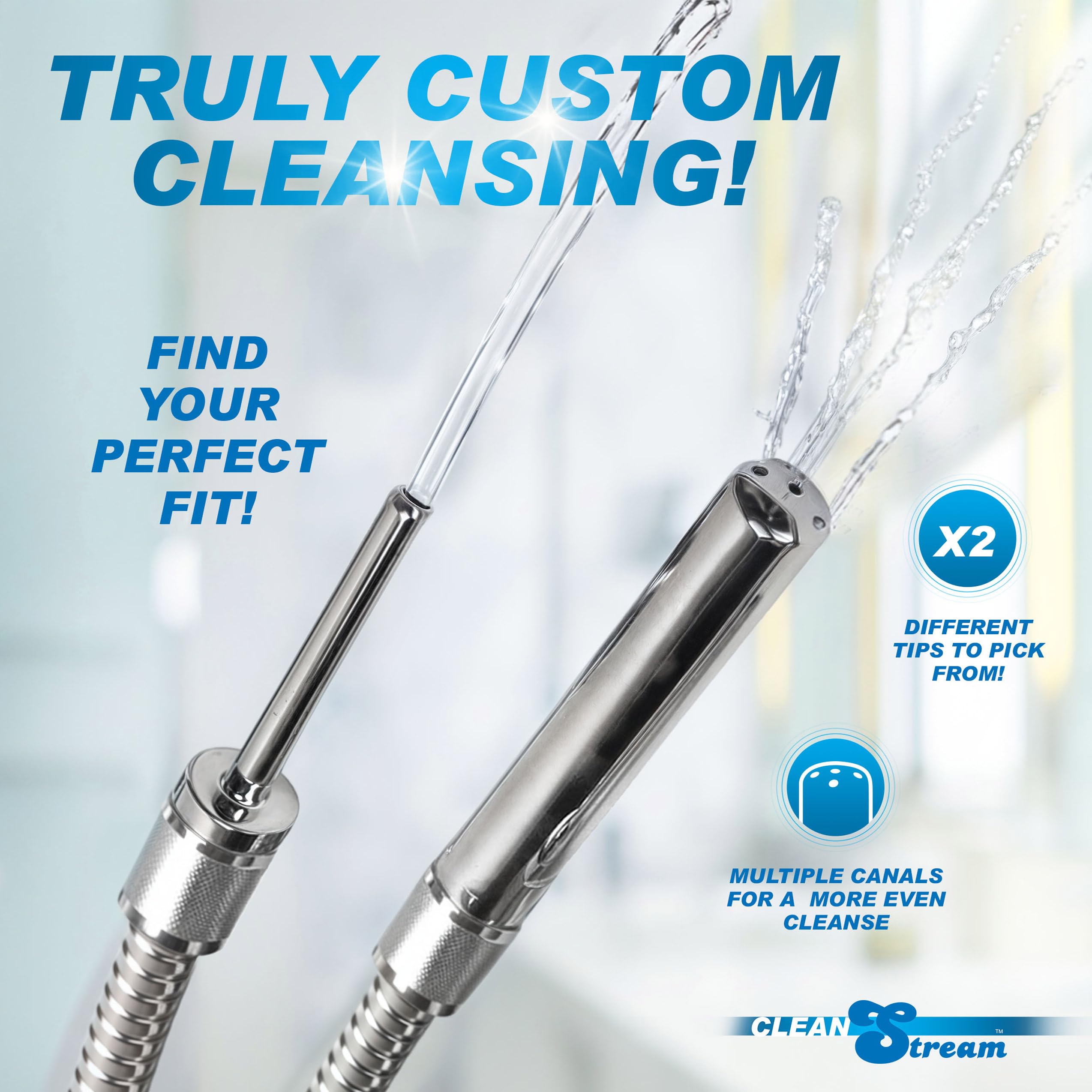 Cleanstream système enema douche avec contrôle de flux intégré