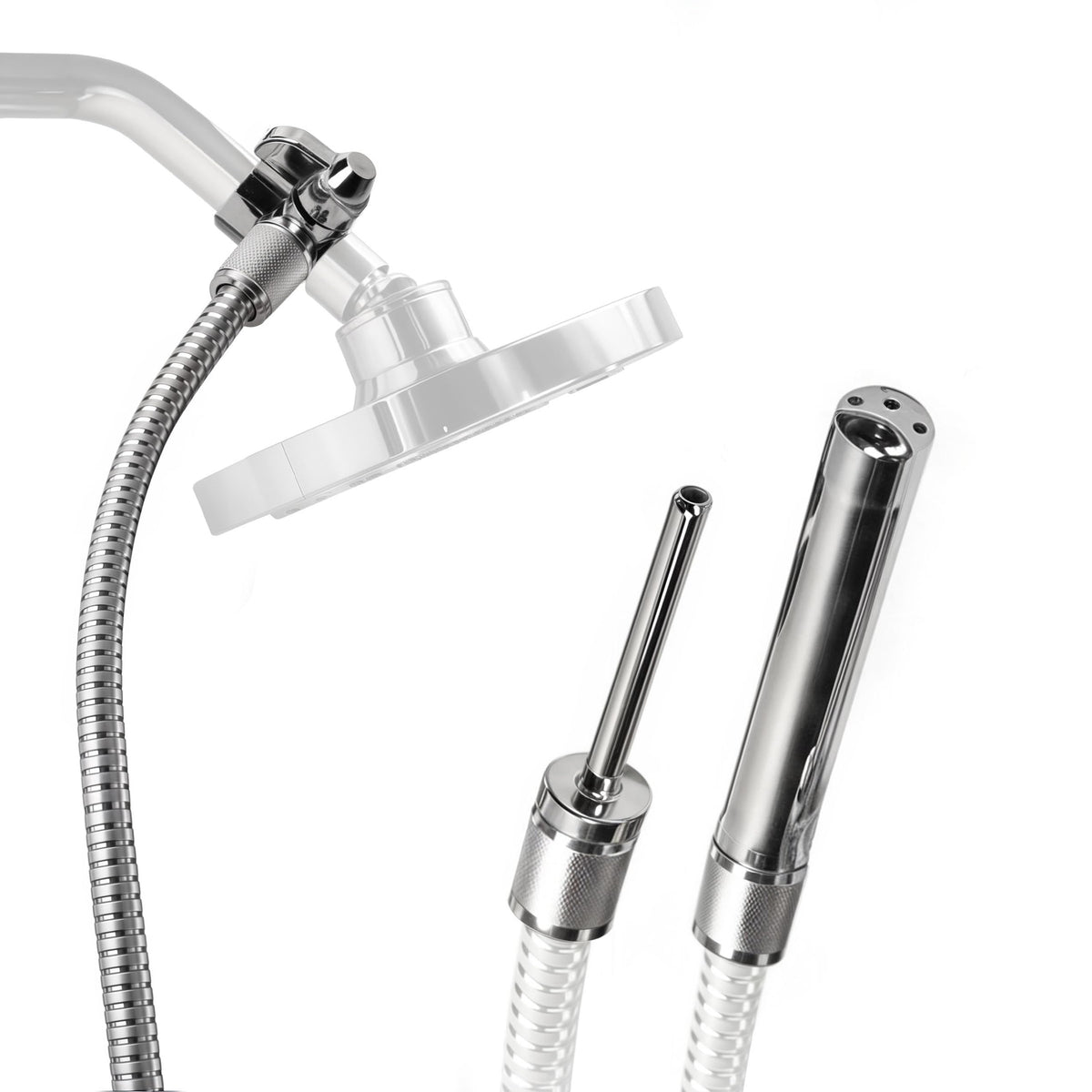 Cleanstream système enema douche avec tuyau métallique de 6 pieds, installation facile