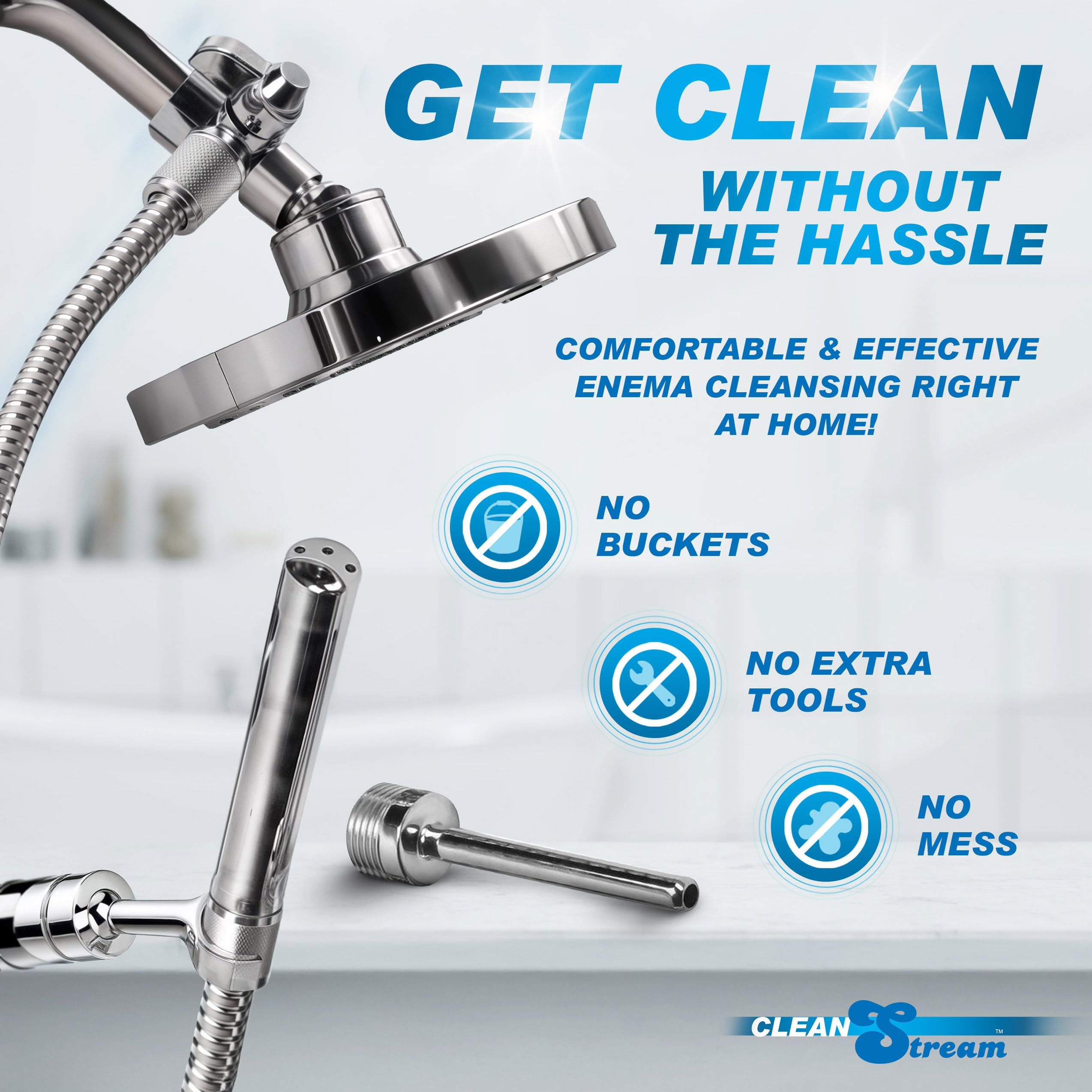 Cleanstream valve réglable pour ajuster le débit avec douche