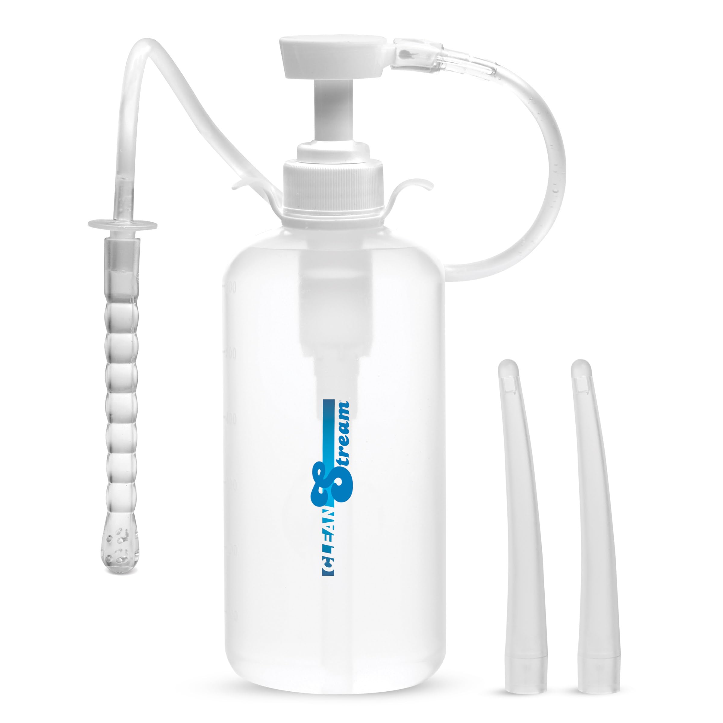 Cleanstream XL bouteille enema – vue claire, pratique pour une routine personnelle.