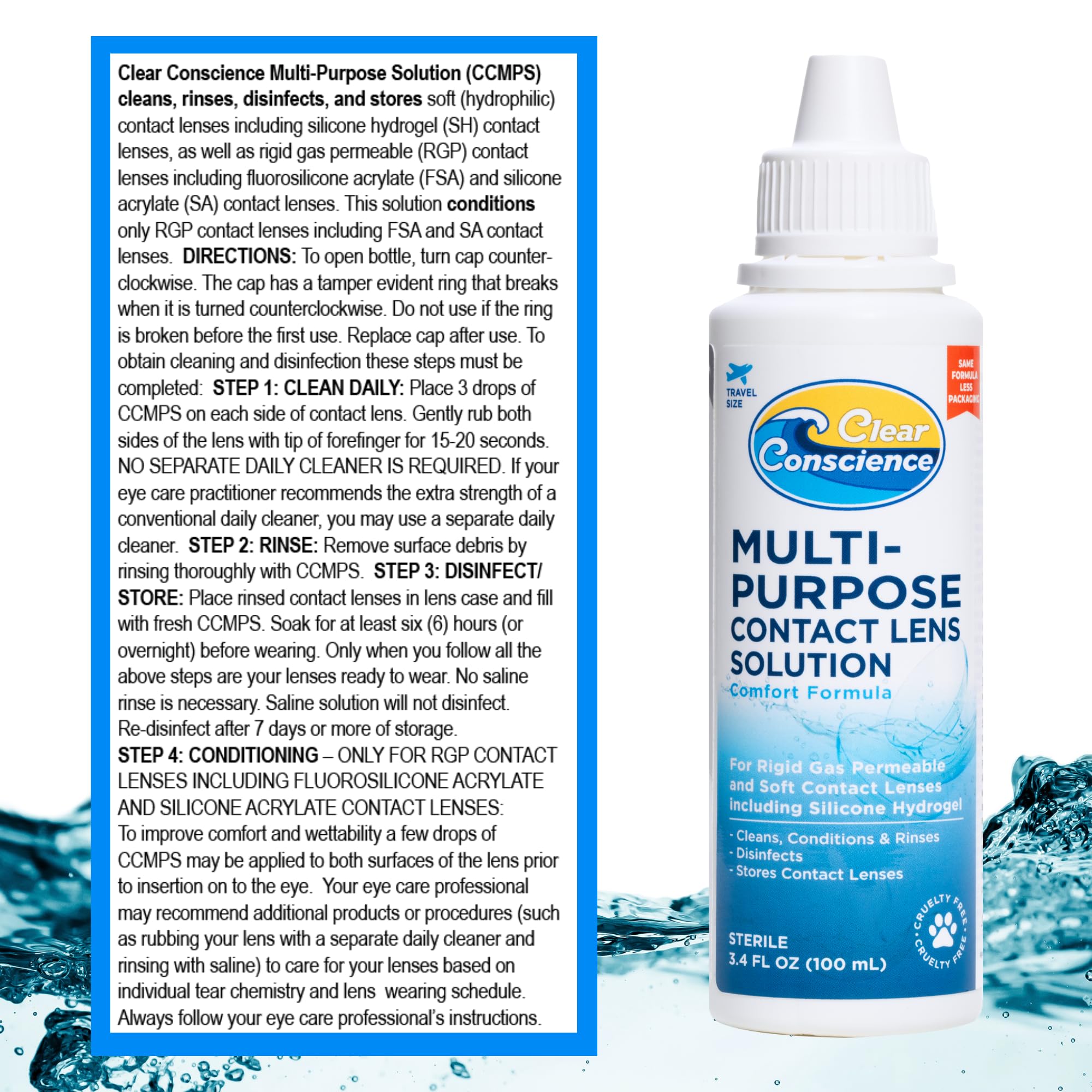 Clear Conscience, hydratation et confort longue durée pour lentilles
