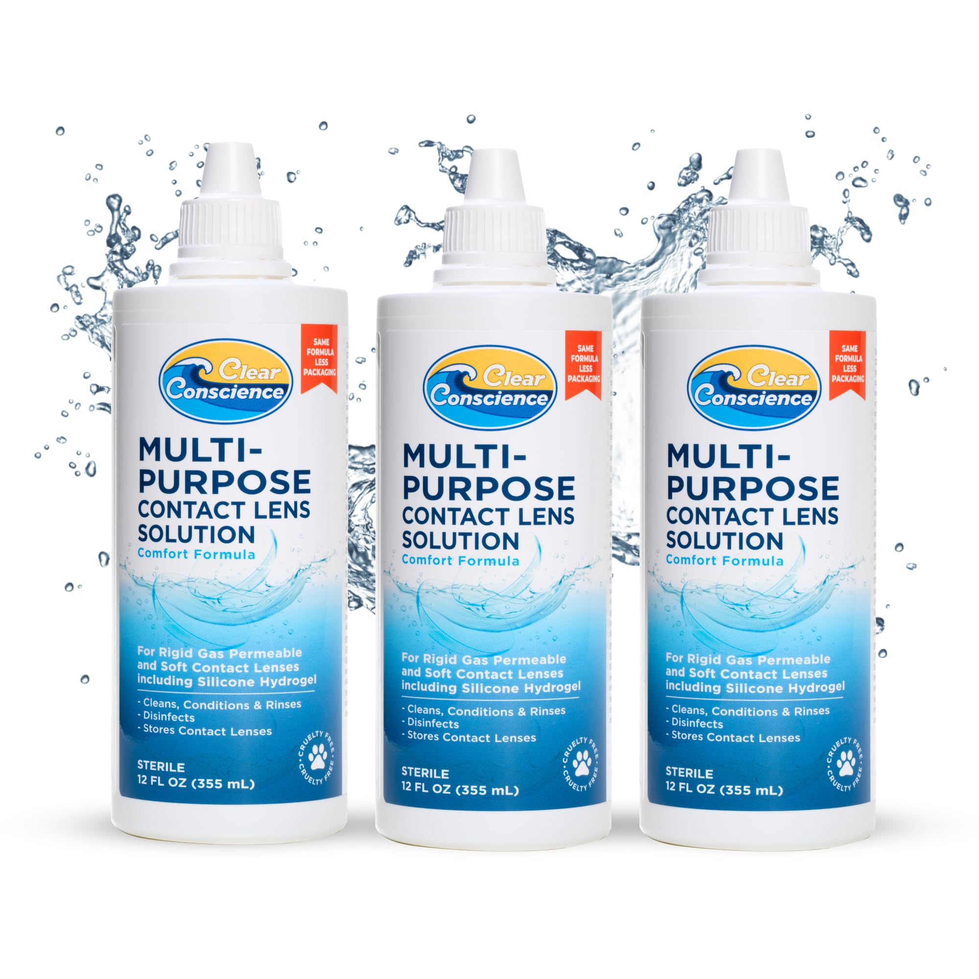 Clear Conscience: nettoyage en profondeur des lentilles douces pour plus de confort.