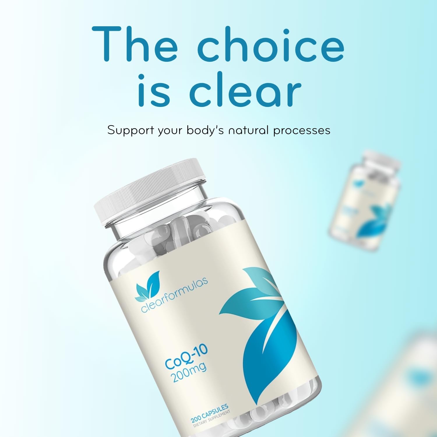 Logo cGMP et mention FDA sur l'emballage Clear Formulas.