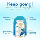 Clear Formulas CoQ10 800 mg, laboratoire américain, normes cGMP et traçabilité.