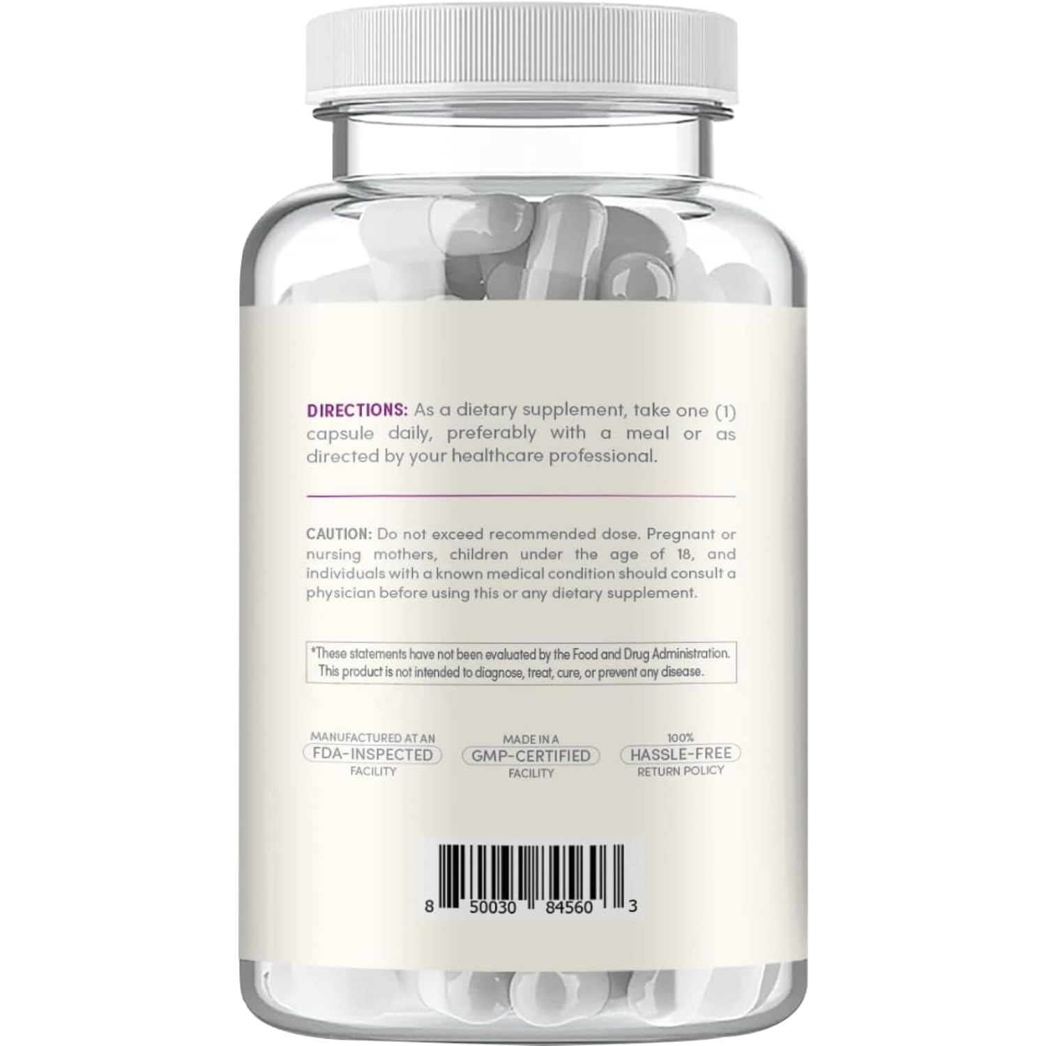 Gélules Clear Formulas Quercetine 500mg, faciles à avaler et intégrables à une routine