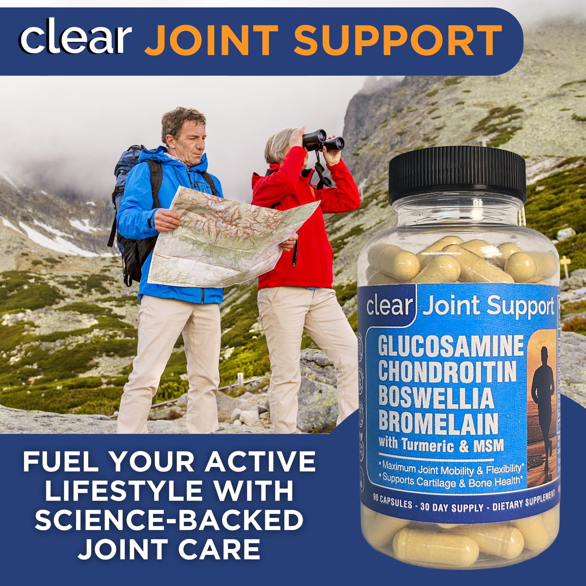 Bromélaïne associée à Clear Probiotics Glucosamine favorise le confort après les repas.
