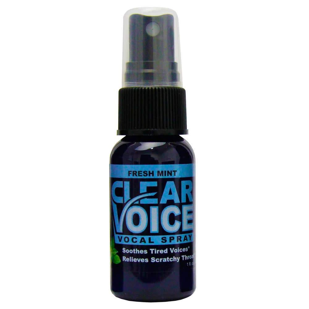 Clear Voice: étiquette menthe fraîche, spray vocal pour rafraîchir la gorge et préparer la voix