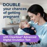 Emballage Clearblue Advanced avec guide illustré facile à suivre.