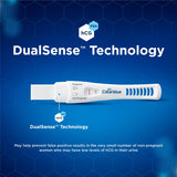 Technologie DualSense illustrée sur le produit Clearblue.