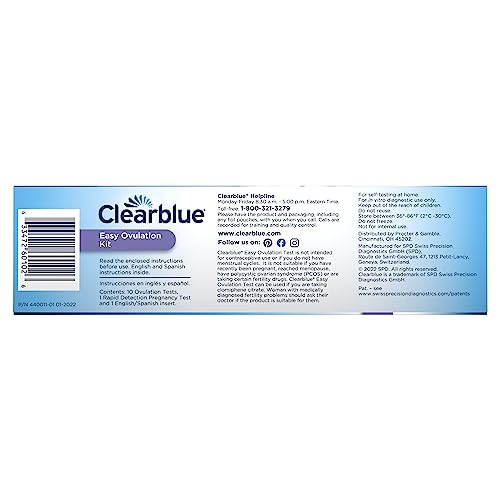 Clearblue options supplémentaires disponibles si votre cycle varie.