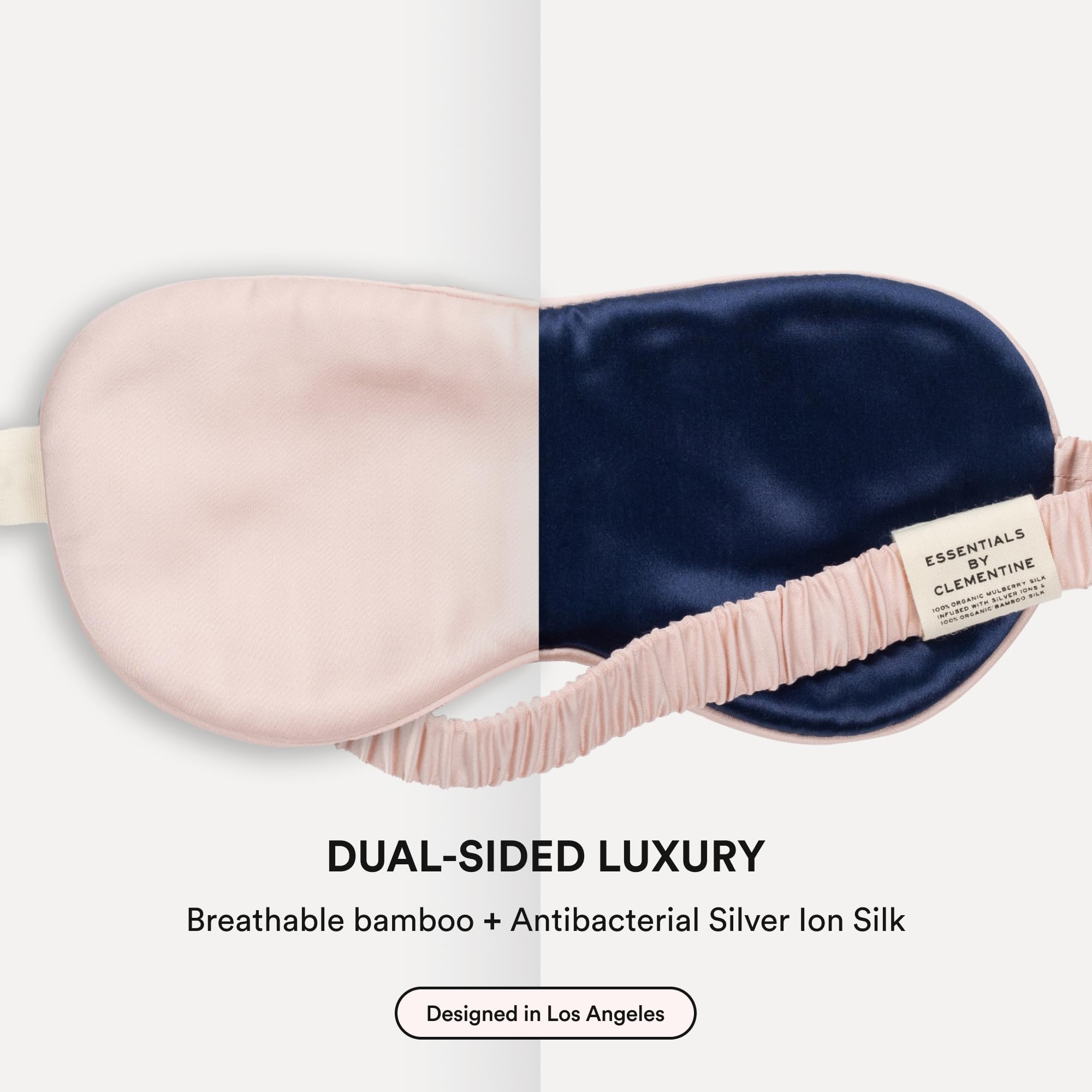 Intérieur Clementine en bambou et ions d'argent pour douceur et hydratation.