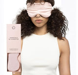 Masque Clementine en soie de mûrier pour sommeil profond et confort doux.