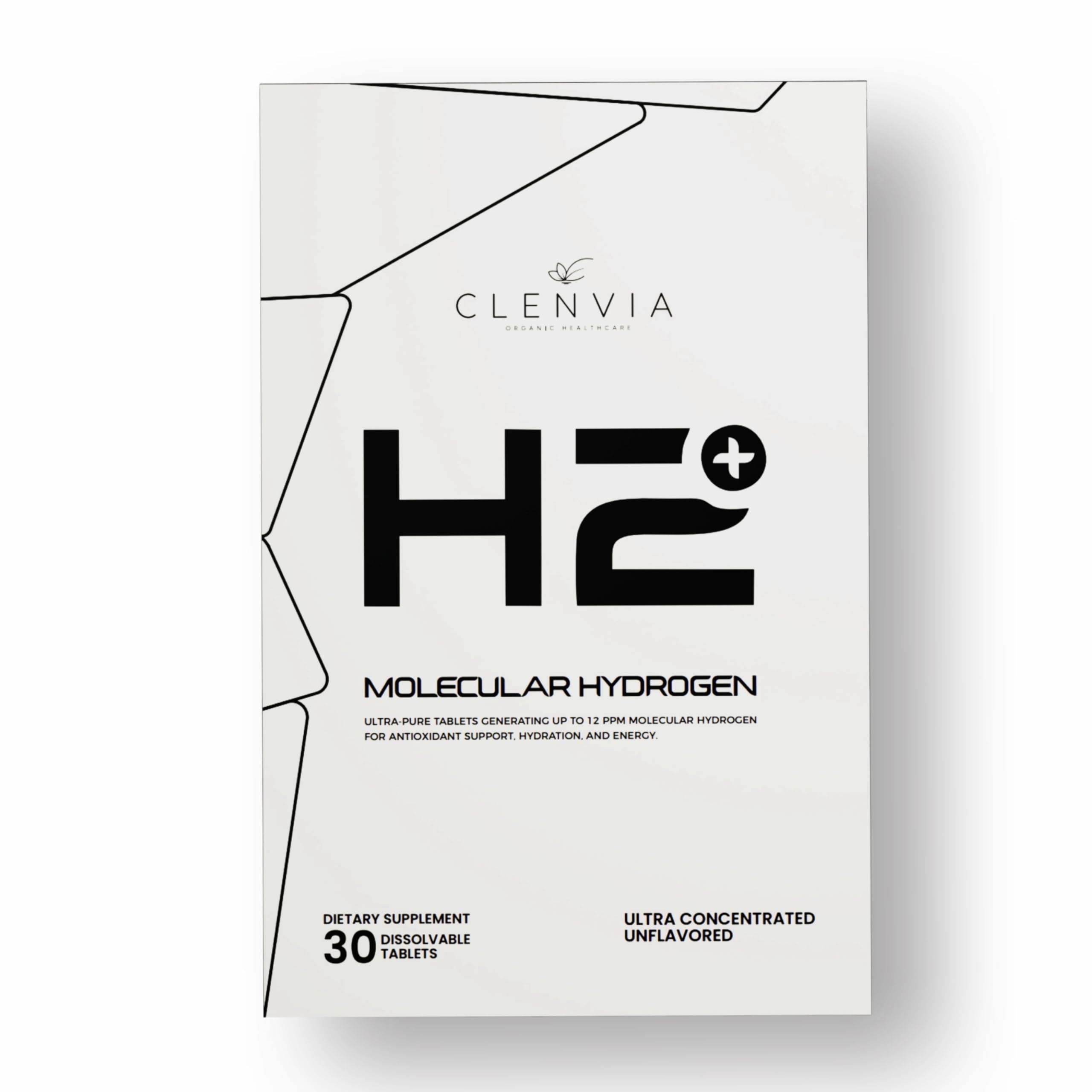 Tablettes CLENVIA hydrogène dissolvant dans l'eau pour une hydratation pratique.