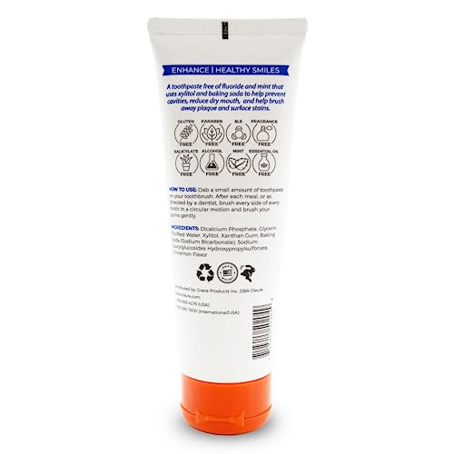Cleure dentifrice cannelle – emballage moderne et pratique pour usage quotidien.