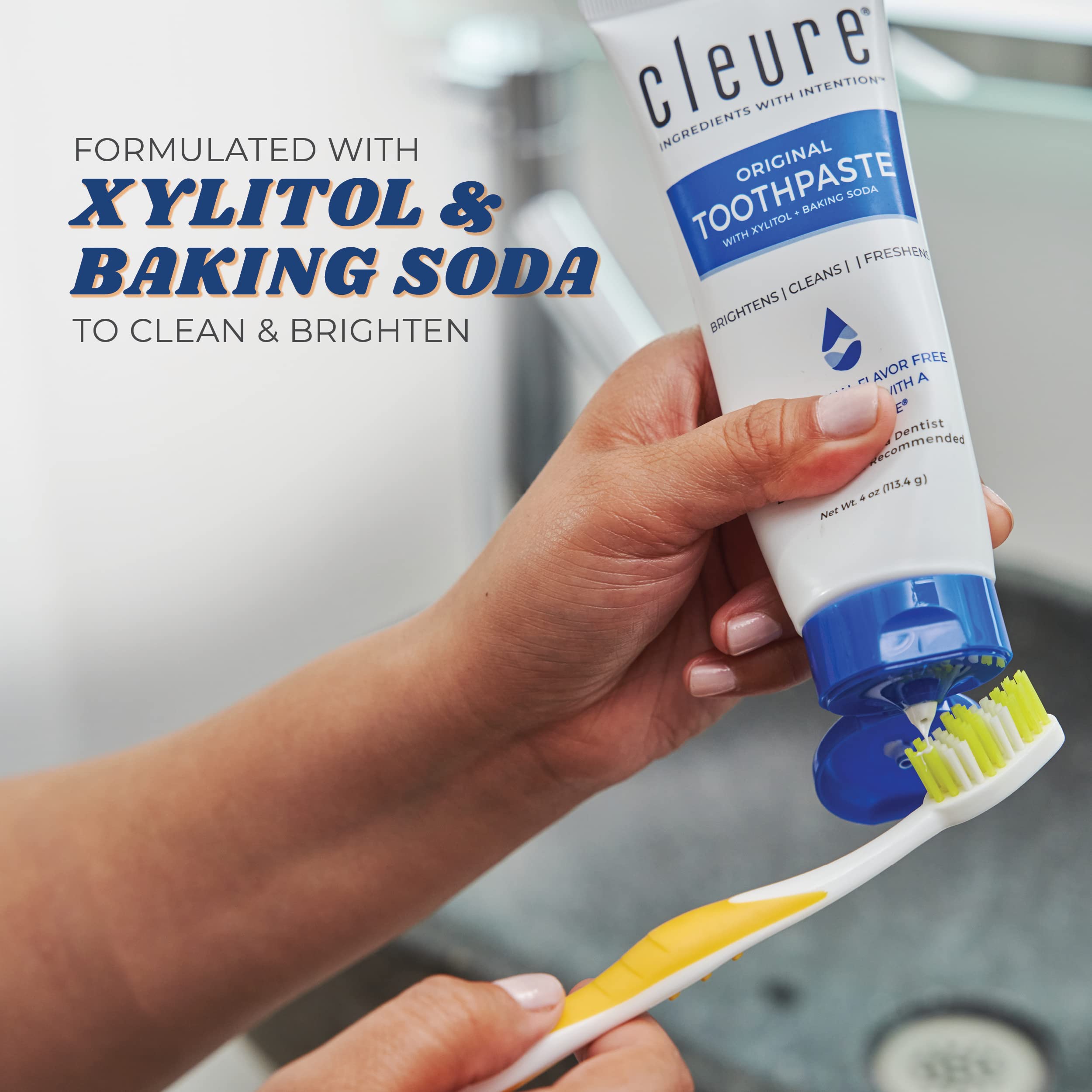 Cleure dentifrice sans arôme – image sans arôme – sensibilités prises en compte.