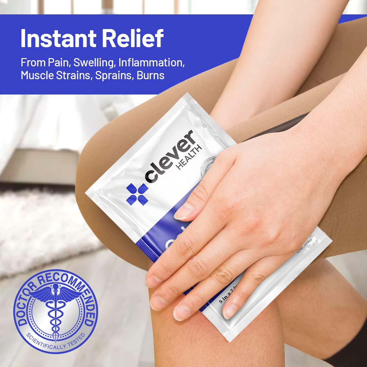 Clever pack froid jetable, ouverture et mise en place rapide en action.