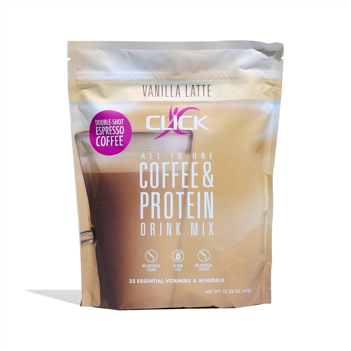 Click Coffee Protein double-shot espresso: énergie rapide et goût corsé