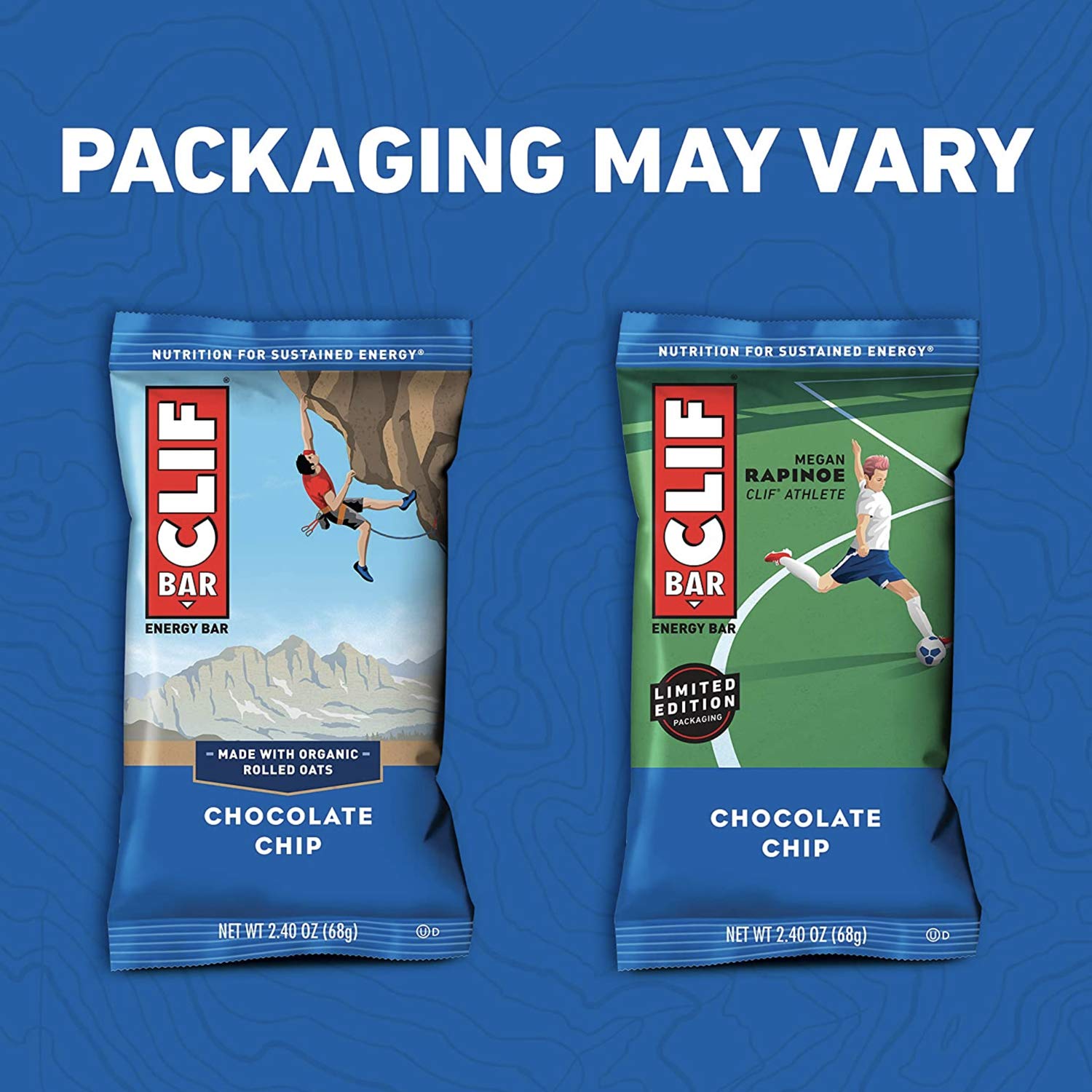 CLIF Bar barre énergie amandes cacahuetes, source de protéines et énergie en déplacement.