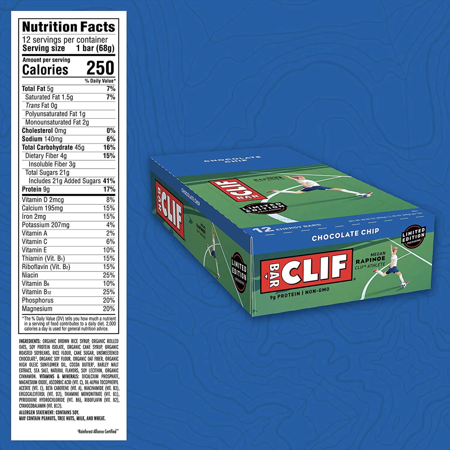 CLIF Bar barre énergie pour voyage compact, snack énergétique en déplacement.