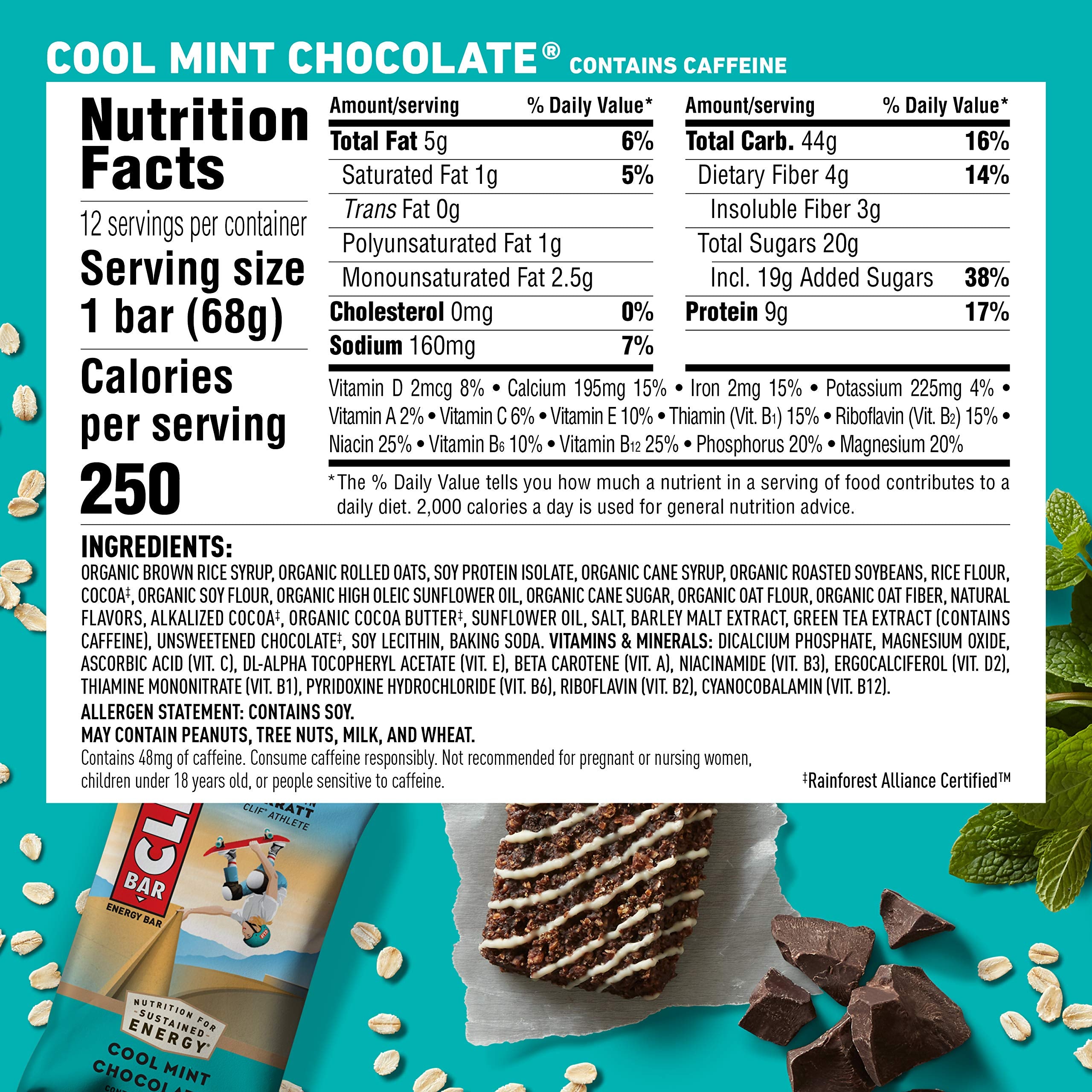 CLIF Bar : avoine biologique pour une collation soutenue.