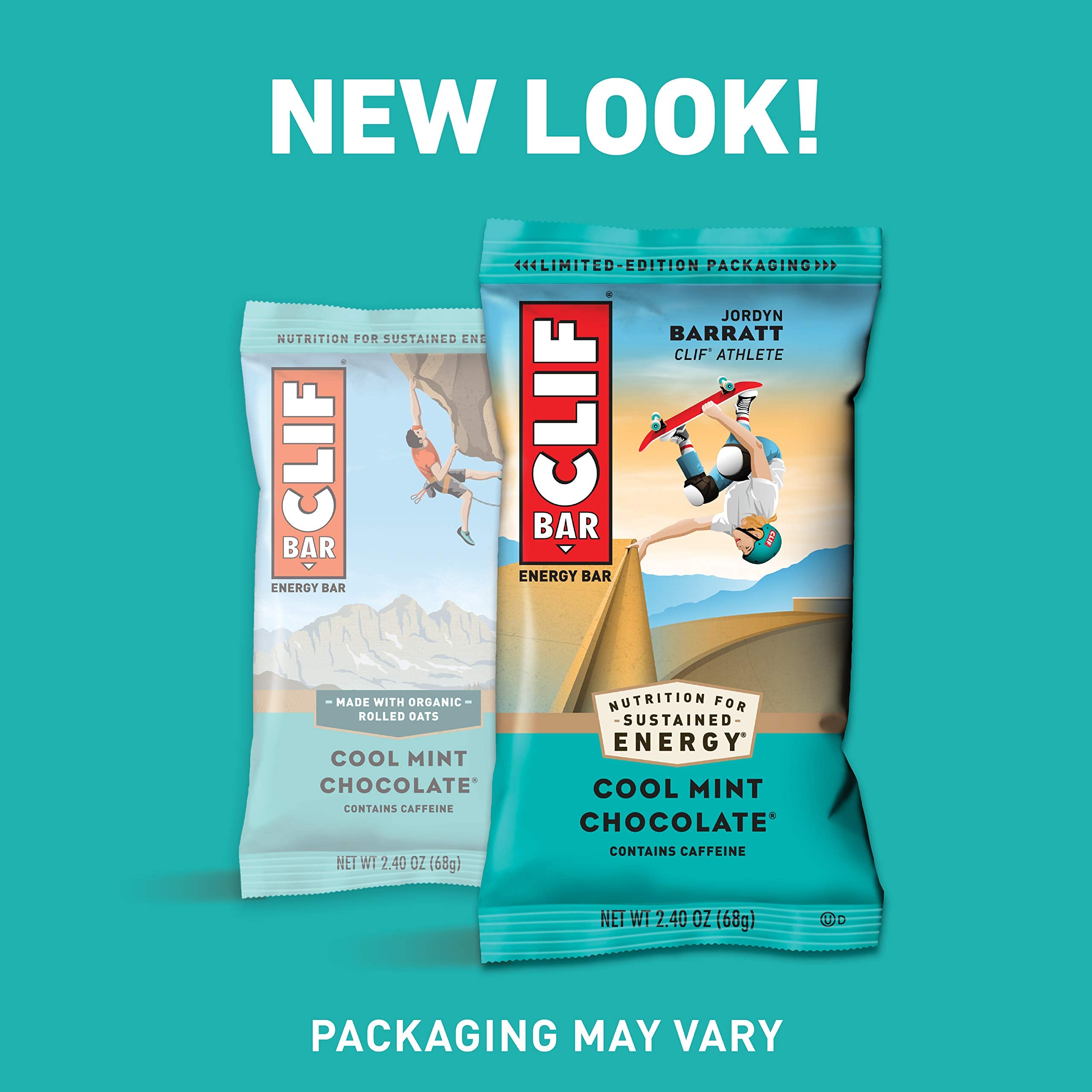 CLIF Bar Cool Mint Chocolate : emballage visible et rappel de la saveur.