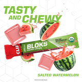 CLIF BLOKS: 100 mg de sodium par portion pour l'équilibre.