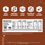 CLIF BLOKS orange avec caféine 25 mg, énergie rapide pendant l’entraînement.