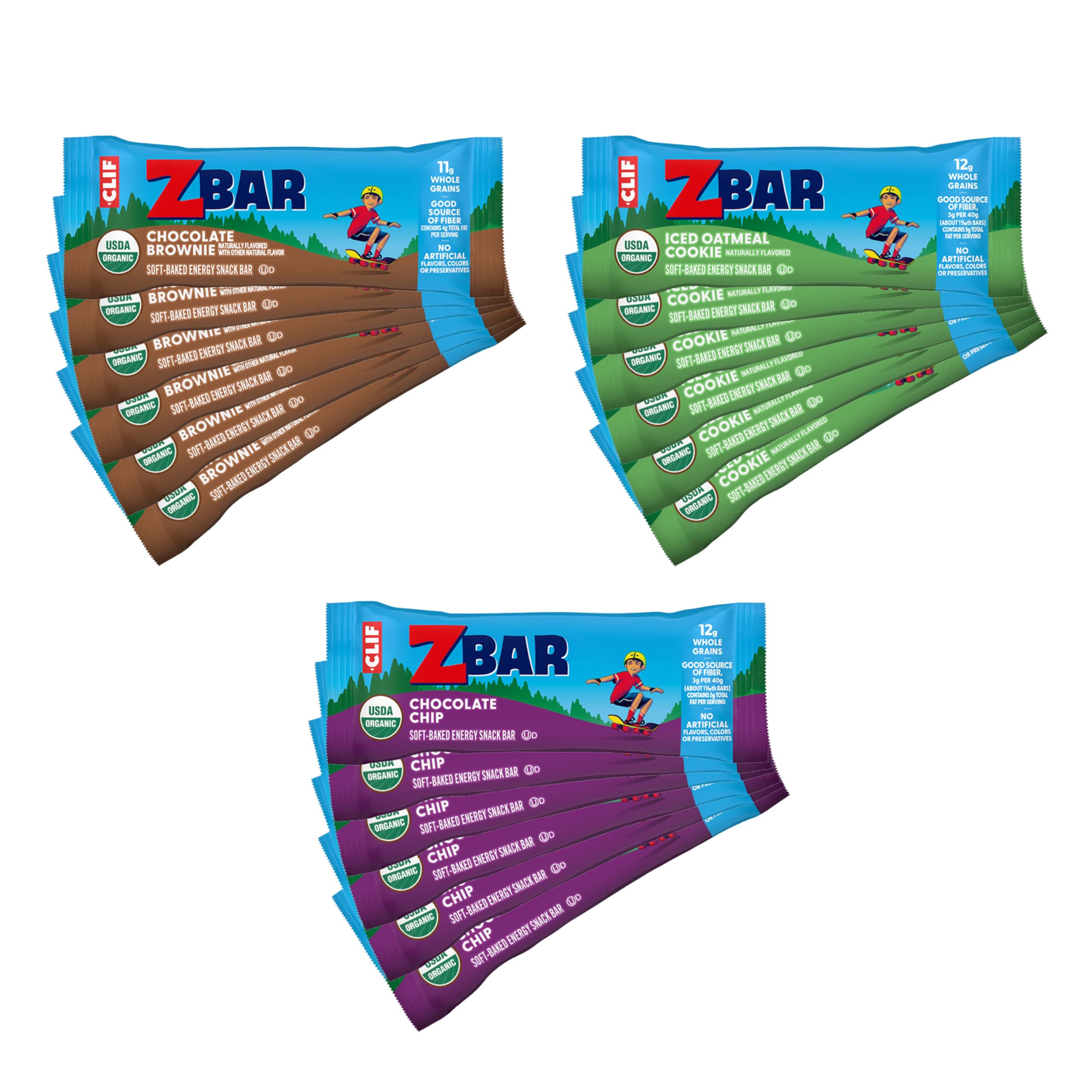 Zbar CLIF Kid chocolat avec pépites, énergie pendant l'activité