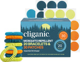 Cliganic bracelet moustiques coloré – idéal pour sorties en plein air sans DEET.