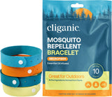Bracelets Cliganic anti-moustiques en microfibre, ensemble, confortables pour sorties en plein air.