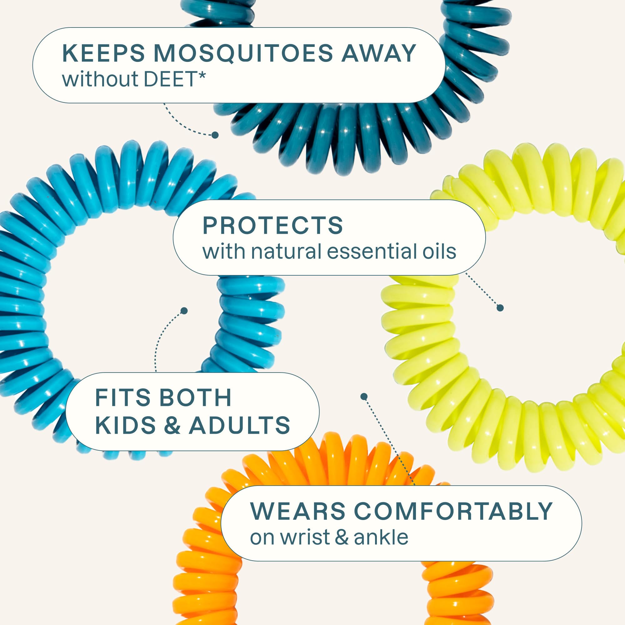 Bracelets moustiques Cliganic en plein air, idéal pour parcs et randonnées.