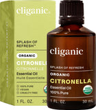 Cliganic Citronelle biologique: bouteille prête pour diffusion aromatique.