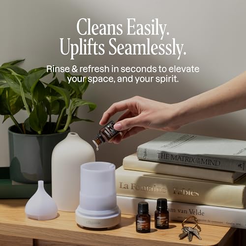Coffret cadeau Cliganic avec diffuseur et huiles d'aromathérapie.