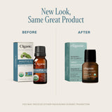 Étiquette biologique Cliganic eucalyptus indiquant la certification bio.