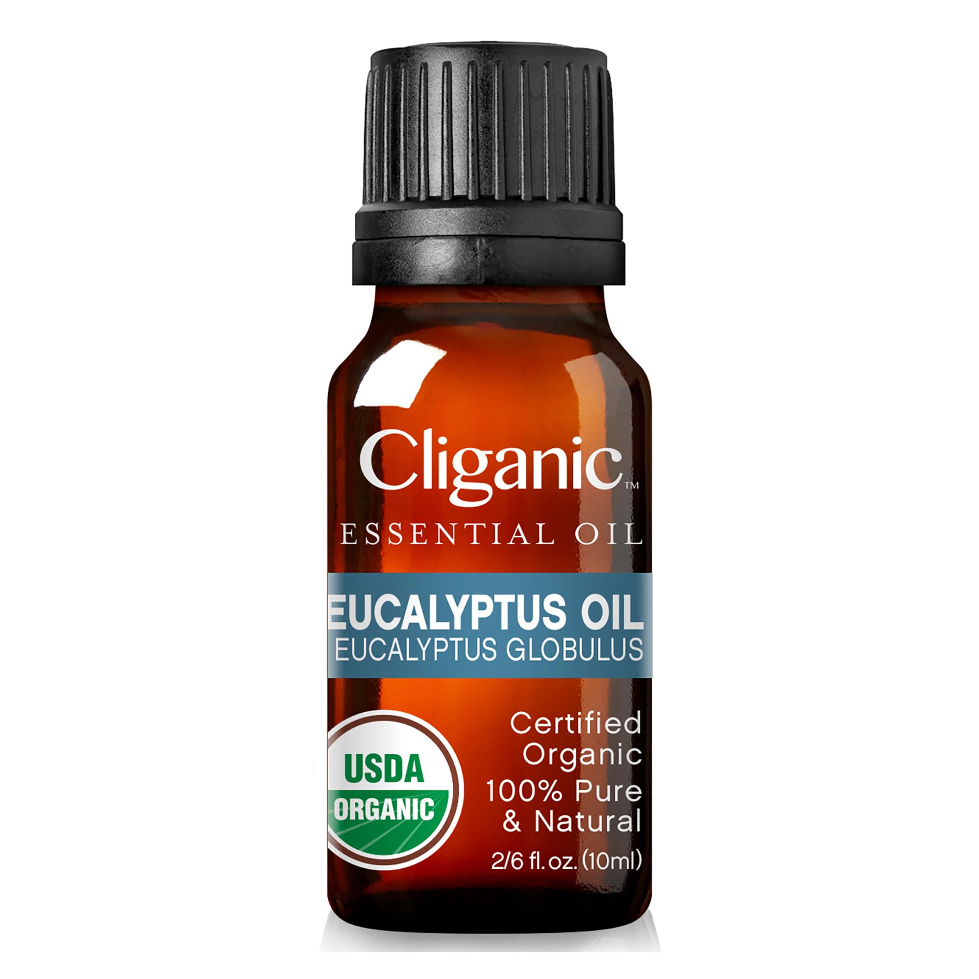 Flacon Cliganic eucalyptus 100% pure et mono-ingrédient sans additifs.