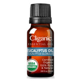 Flacon Cliganic eucalyptus 100% pure et mono-ingrédient sans additifs.